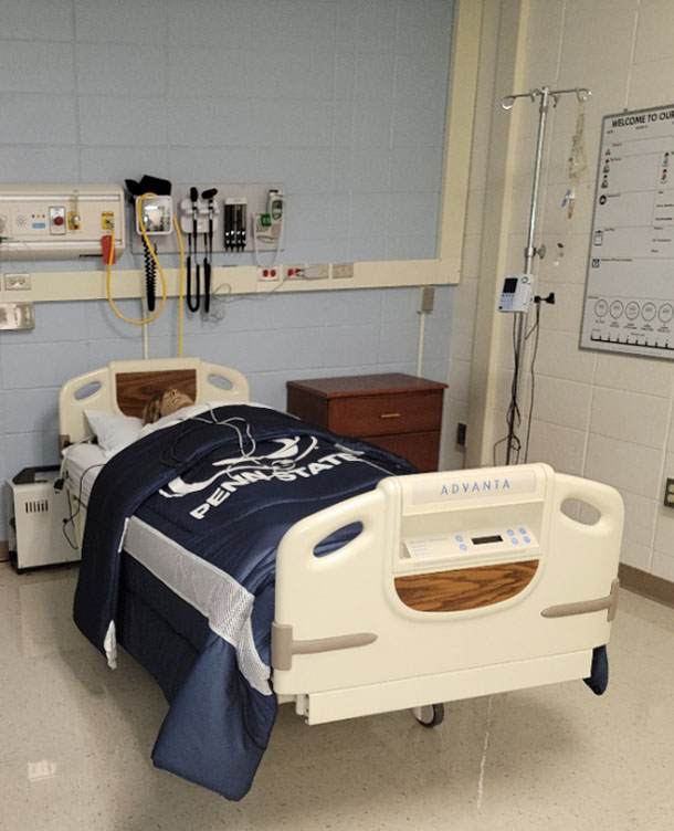 Medical bed provided by The Hirtzel Foundation